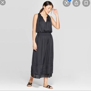 Prologue Black Maxi Satin Dress Size XS NWT